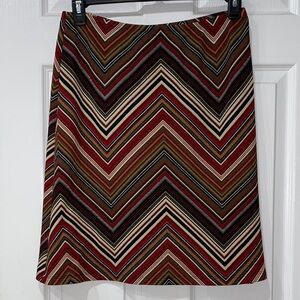 HeartSoul Large Multicolor Chevron Pencil Skirt
